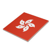 Hong Kong Flag Tegeltje (Zijkant)