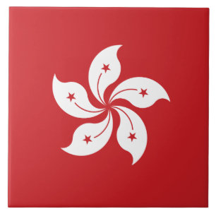Hong Kong Flag Tegeltje