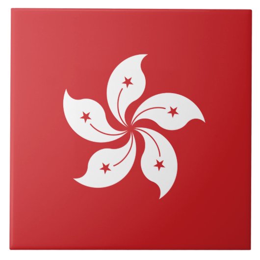 Hong Kong Flag Tegeltje (Voorkant)