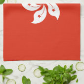 Hong Kong Flag Theedoek (Gevouwen)