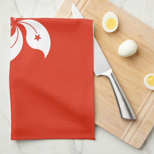 Hong Kong Flag Theedoek (Quarter Fold)