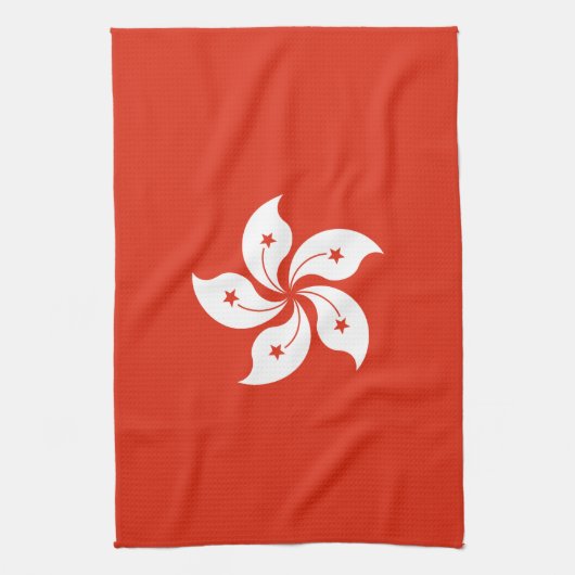 Hong Kong Flag Theedoek (Verticaal)