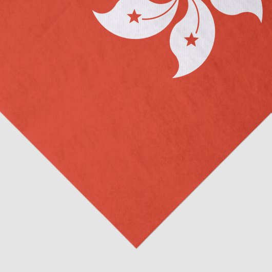Hong Kong Flag Tissuepapier (Detail)