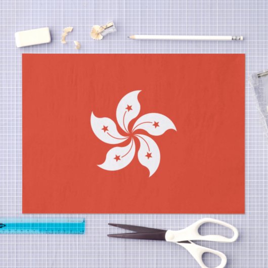 Hong Kong Flag Tissuepapier (Craft)
