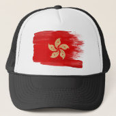 Hong Kong Flag Trucker Hat Pet (Voorkant)