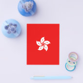 Hong Kong Flag White Orchid on Red Flyer (Enkel)