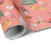 Hong Kong Geluksverpakkings papier (Rol Hoek)