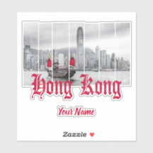 Hong Kong harbor skyline  china souvenir