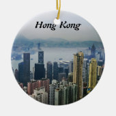 Hong Kong Harbour Mists Keramisch Ornament (Voorkant)