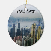 Hong Kong Harbour Mists Keramisch Ornament (Links)