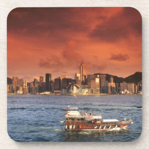 Hong Kong Harbour op Sunset Drankjes Onderzetter