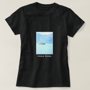 Hong Kong Harbour veerboot vintage T-shirt