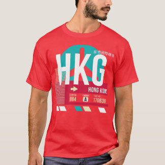 Hong Kong HKG Airport Code Bagage Label 3 T-shirt