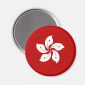 Hong Kong Hoge kwaliteit vlag Magneet (Voorkant / Achterkant)