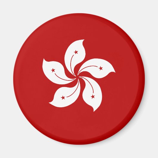Hong Kong Hoge kwaliteit vlag Magneet (Voorkant)