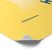 Hong Kong - Hong Kong Yellow City Map Poster (Hoek)