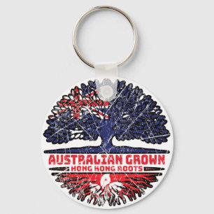 Hong Kong Hongkong Australian Australia Tree Roots Sleutelhanger