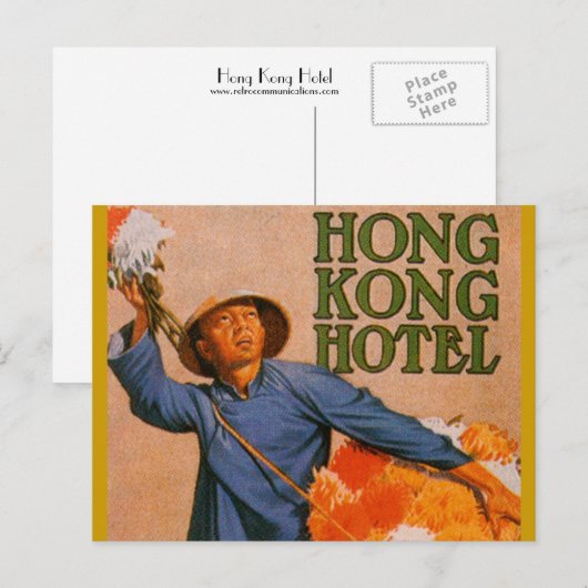 Hong Kong Hotel Briefkaart (Voorkant / Achterkant)