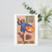 Hong Kong Hotel Travel Poster Briefkaart (Staand voorkant)