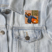 Hong Kong Hotel Vierkante Button 5,1 Cm (In situ)