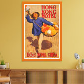 Hong Kong Hotel - XL Canvas Afdruk (Insitu (Woonkamer))
