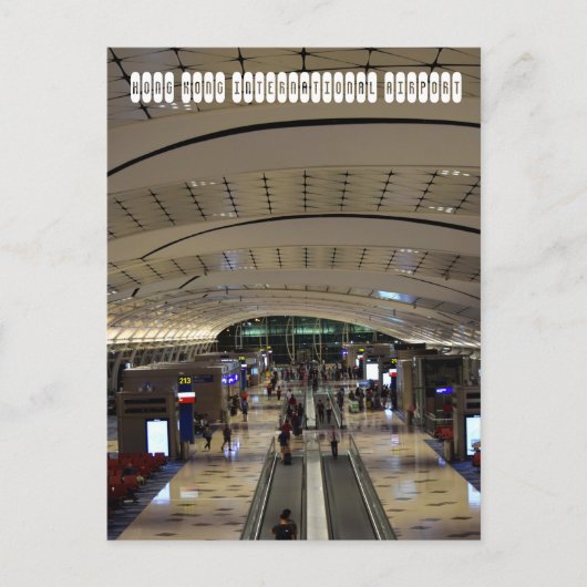 Hong Kong International Airport Briefkaart (Voorkant)