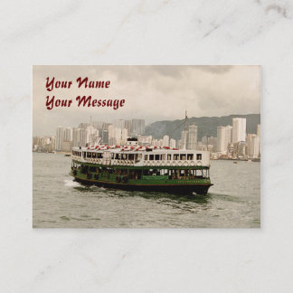 Hong Kong Island Ferry 2011 Calendar Visitekaartje