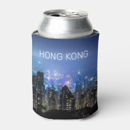 Hong Kong Island Skyline Panorama Night Souvenir Blikjeskoeler