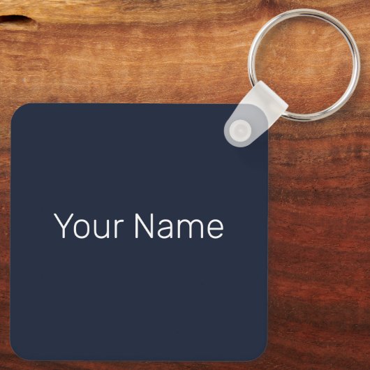 Hong Kong Island Skyline Panorama Night Souvenir Sleutelhanger (Achterkant)