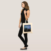 Hong Kong Island Skyline Panorama Night Souvenir Tote Bag (Voorkant (model))