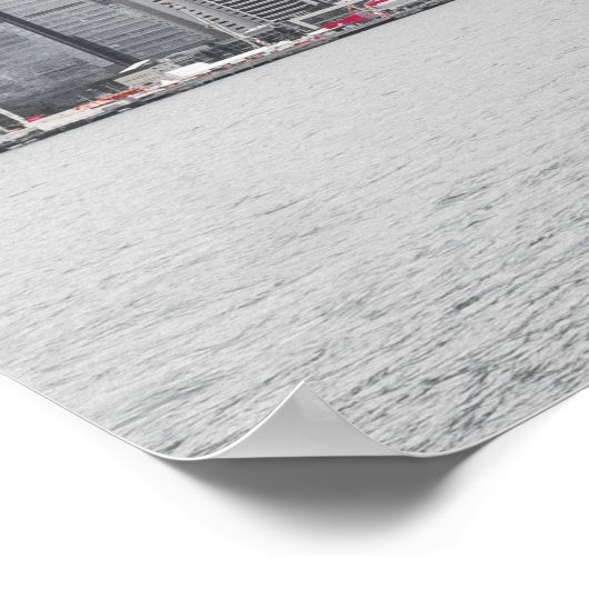 Hong Kong Island Skyline  Panorama Souvenir Poster (Hoek)