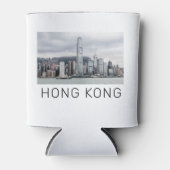 Hong Kong Island Skyline Retro Cityscape  Blikjeskoeler (Voorkant)