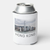 Hong Kong Island Skyline Retro Cityscape  Blikjeskoeler (Blikje Achterkant)