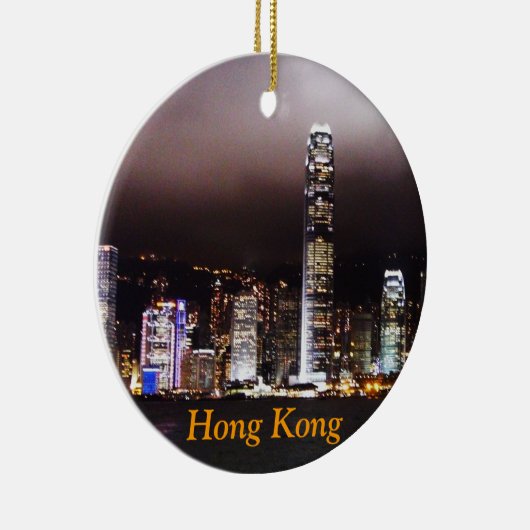 Hong Kong kerstversiering Keramisch Ornament (Rechts)