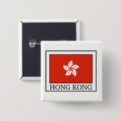 Hong Kong knoop Vierkante Button 5,1 Cm (Voorkant /achterkant)