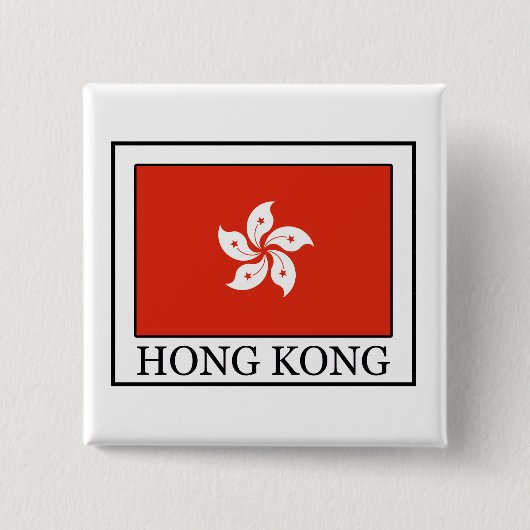Hong Kong knoop Vierkante Button 5,1 Cm (Voorkant)