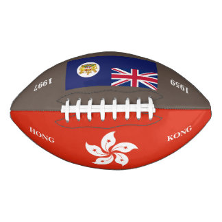 Hong Kong koloniale en moderne vlaggen erfgoed rug American Football