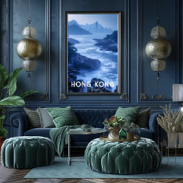 Hong Kong: La Perla de Oriente - Costa y Skyline Perfect Poster