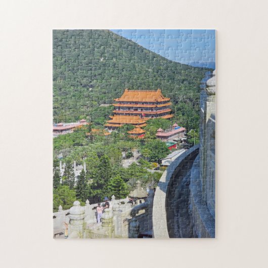 Hong Kong Lantau klooster uitzicht puzzel (Verticaal)