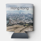 Hong Kong Lion Rock Hill Skyline Panorama Souvenir Blikjeskoeler (Achterkant)