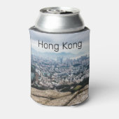 Hong Kong Lion Rock Hill Skyline Panorama Souvenir Blikjeskoeler (Blikje Achterkant)