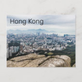 Hong Kong Lion Rock Hill Skyline Panorama Souvenir Feestdagenkaart (Voorkant)