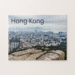 Hong Kong Lion Rock Hill Skyline Panorama Souvenir Legpuzzel