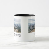 Hong Kong Lion Rock Hill Skyline Panorama Souvenir Mok (Midden)