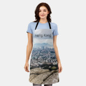 Hong Kong Lion Rock Hill Skyline Panorama Souvenir Schort (Gedragen)