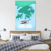 Hong Kong Map Canvas Afdruk (Insitu (Slaapkamer))