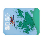 Hong Kong Map Magneet (Horizontaal)