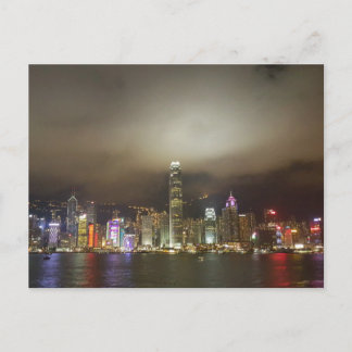 Hong Kong Modern City Chic Skyline Briefkaart