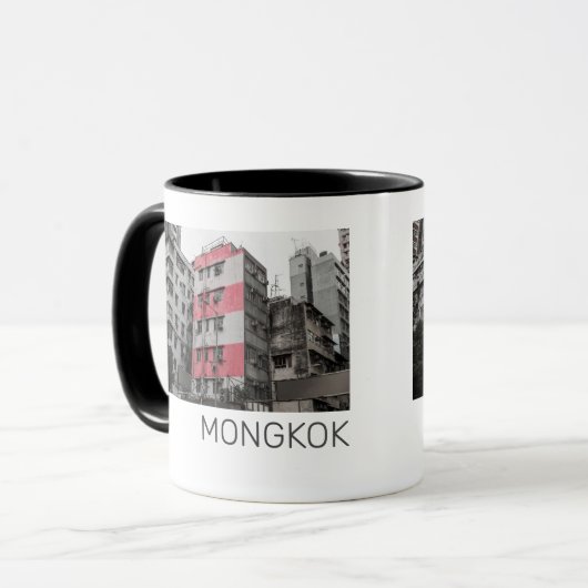 Hong Kong Mongkok China Kowloon Fine Art Souvenir Mok (Voorkant links)
