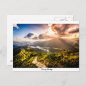 Hong Kong Mountainscape bij zonsondergang Briefkaart (Voorkant / Achterkant)
